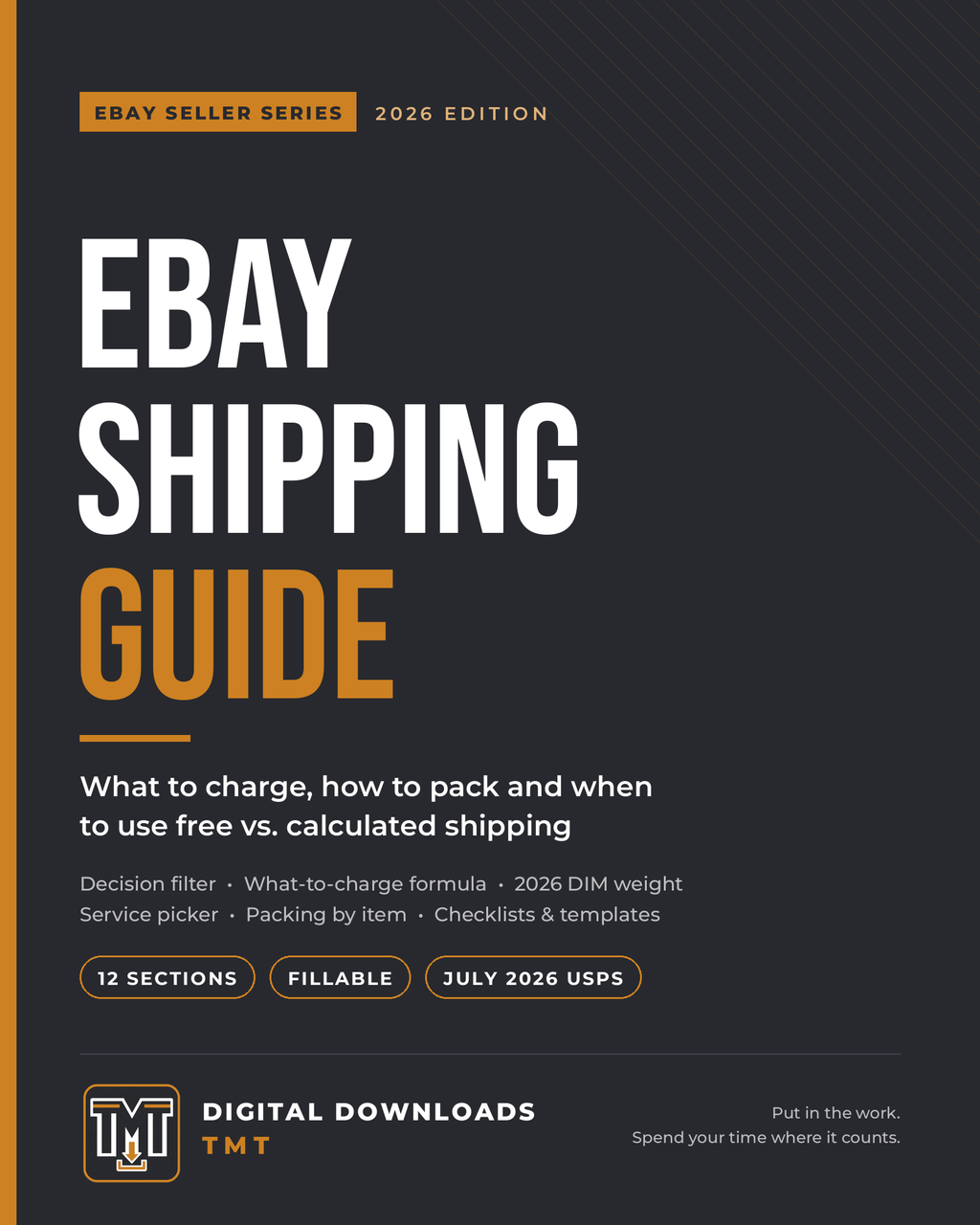 The eBay Shipping Guide: What to Charge, How to Pack & Free vs. Calculated Shipping (2026 Fillable PDF)