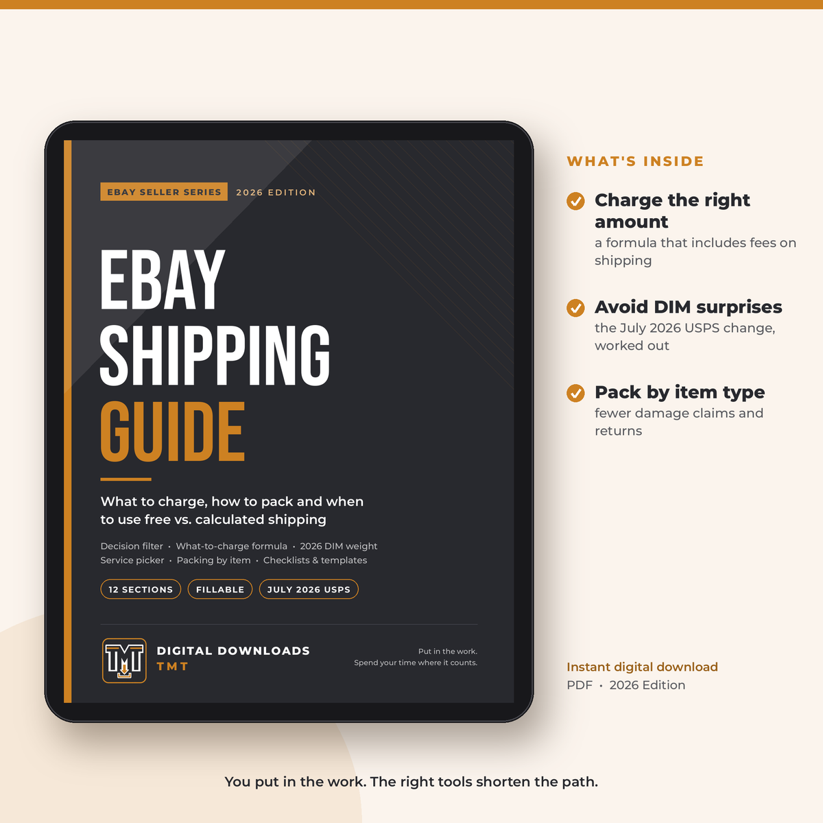 The eBay Shipping Guide: What to Charge, How to Pack & Free vs. Calculated Shipping (2026 Fillable PDF)